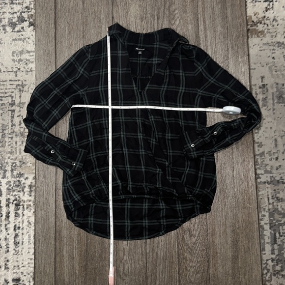 Madewell Wrap-Front Shirt in Palma Plaid - Picture 10 of 13